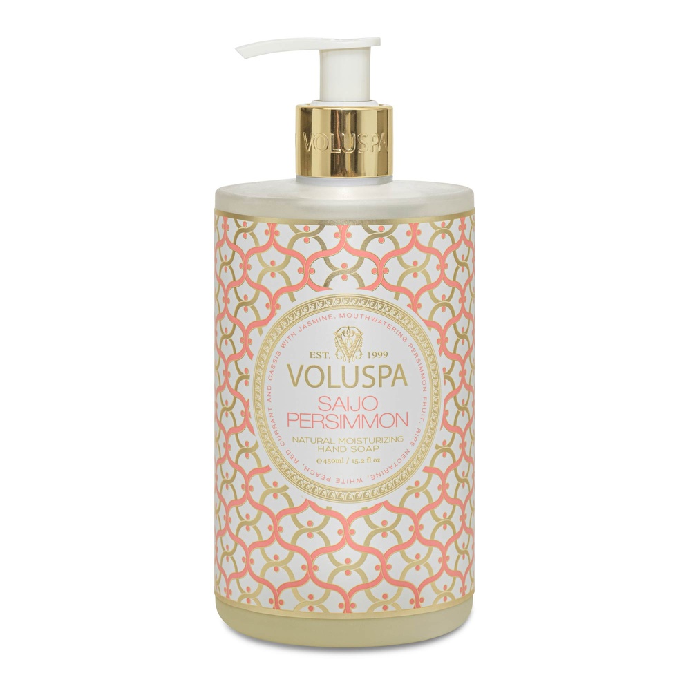 voluspa SAIJO PERSIMMON HANDSOAP Savon Main