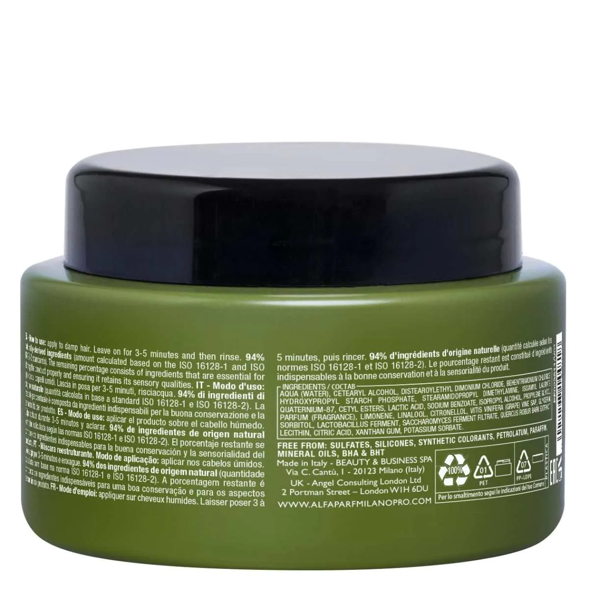 Μάσκα αποκατάστασης Alfaparf Milano Benvoleo, 250 ml
