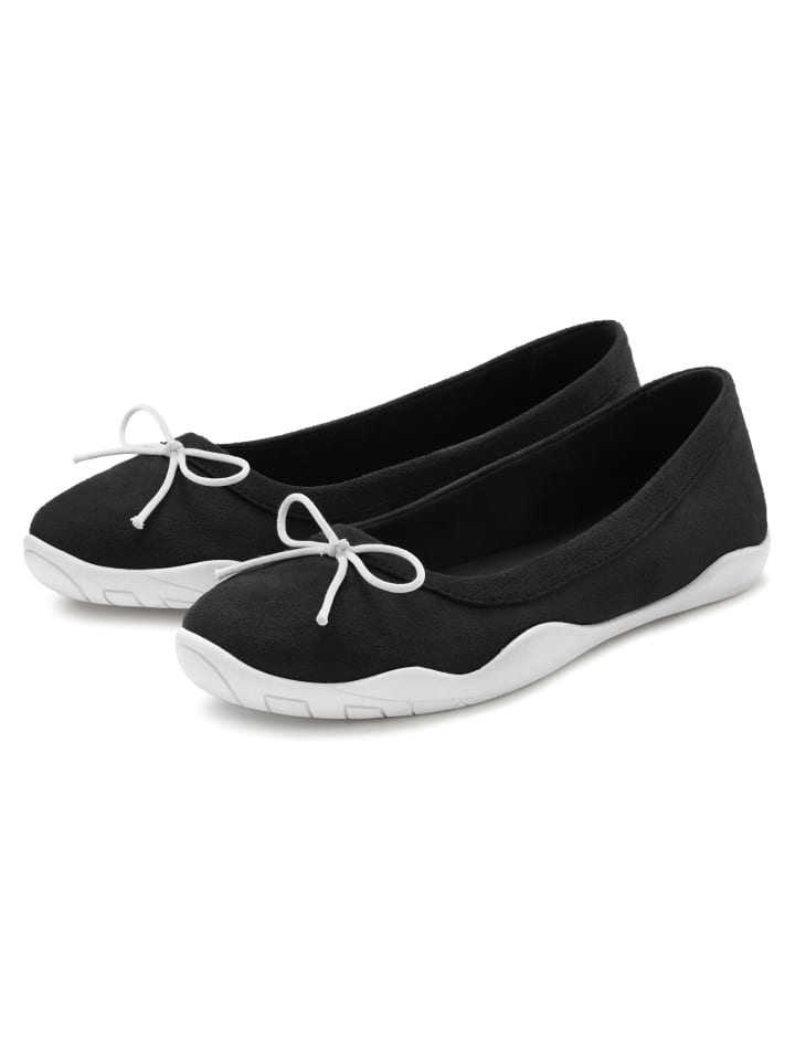 LASCANA Ballerina in schwarz günstig kaufen