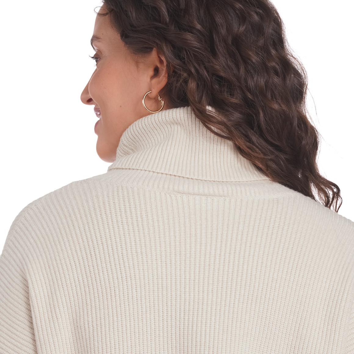 Damen Strickpullover mit Zierknöpfen
