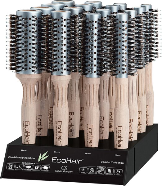 Olivia Garden Eco Hair Combo  Rundbürste 16er Display Rundbürste