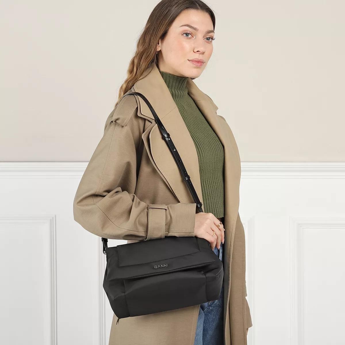 GANNI Handtaschen schwarz Satchel