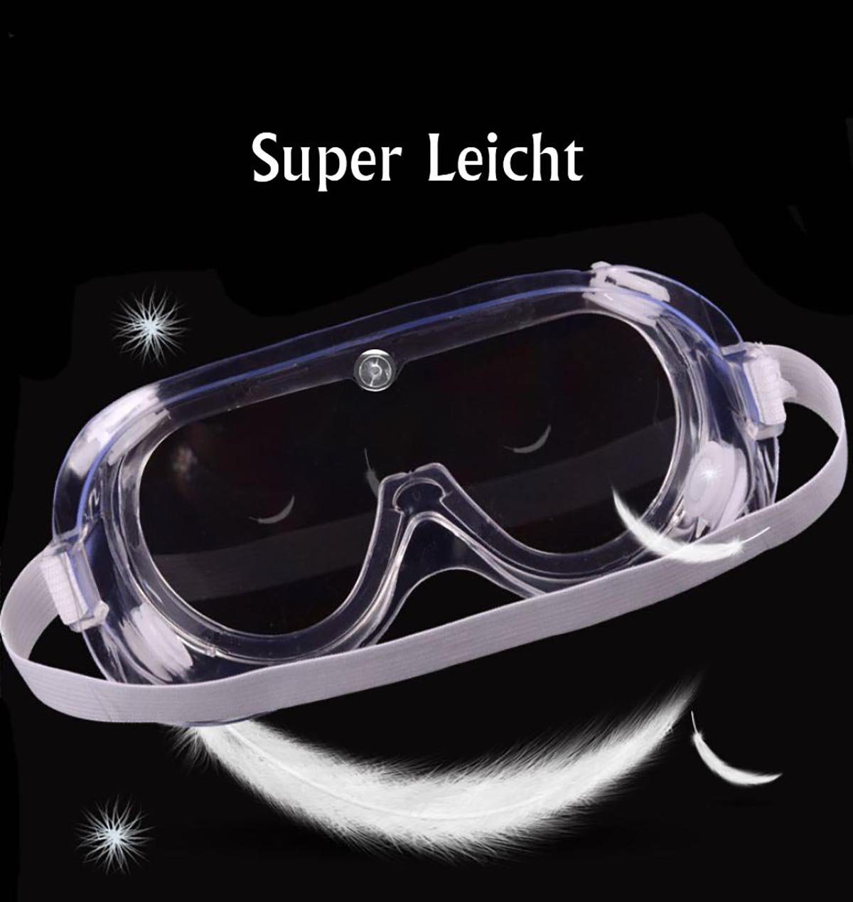 OUBO Arbeitsschutzbrille Schutzbrille - Arbeitsschutzbrille Antibeschlag Antispeichel Augenschutzbrille Vollsichtbrille Schutzbrille für Brillenträger Transparent