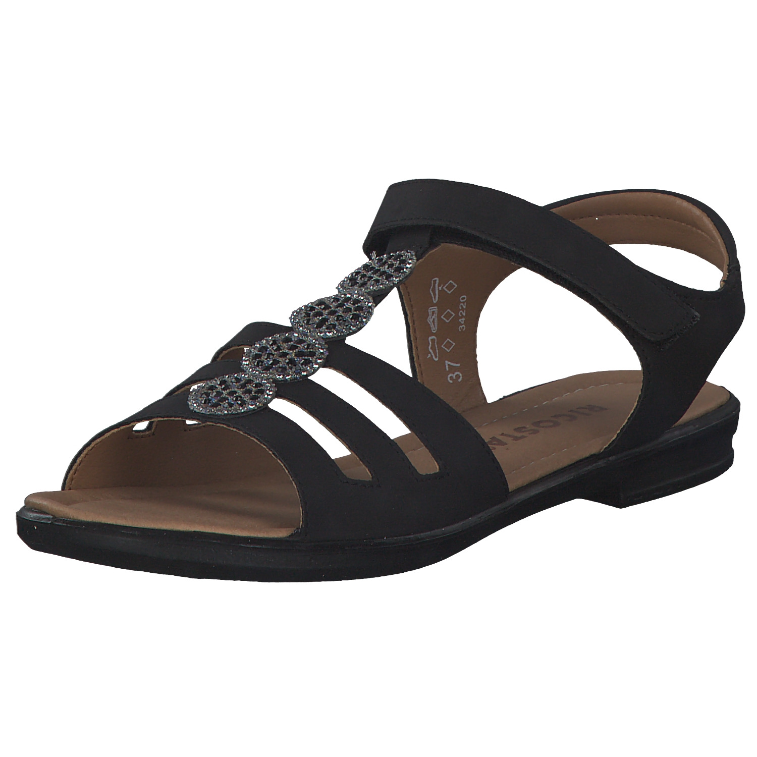 Ricosta Ana 7021800, Sandalen (Kinder), Kinder, Schwarz