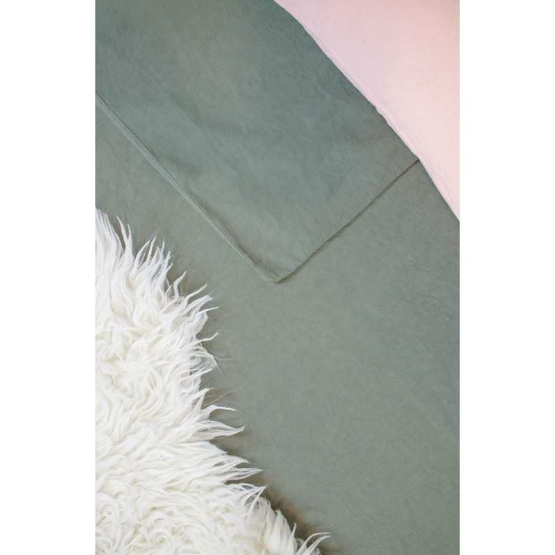 Housse de Couette Enfant en Lin et Coton Bio + taie d'oreiller