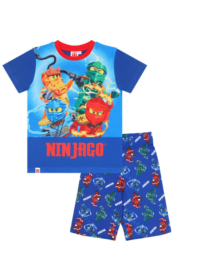 LEGO LEGO Ninjago Pyjama kurzer Schlafanzug in blau günstig kaufen