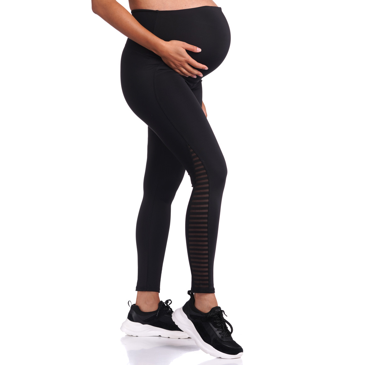Damen Umstands-Sportleggings im Basic-Look