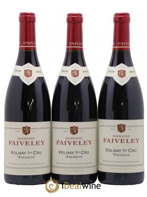 Volnay 1er Cru Fremiets Domaine Faiveley 2018 - Lot de 3 Bouteilles