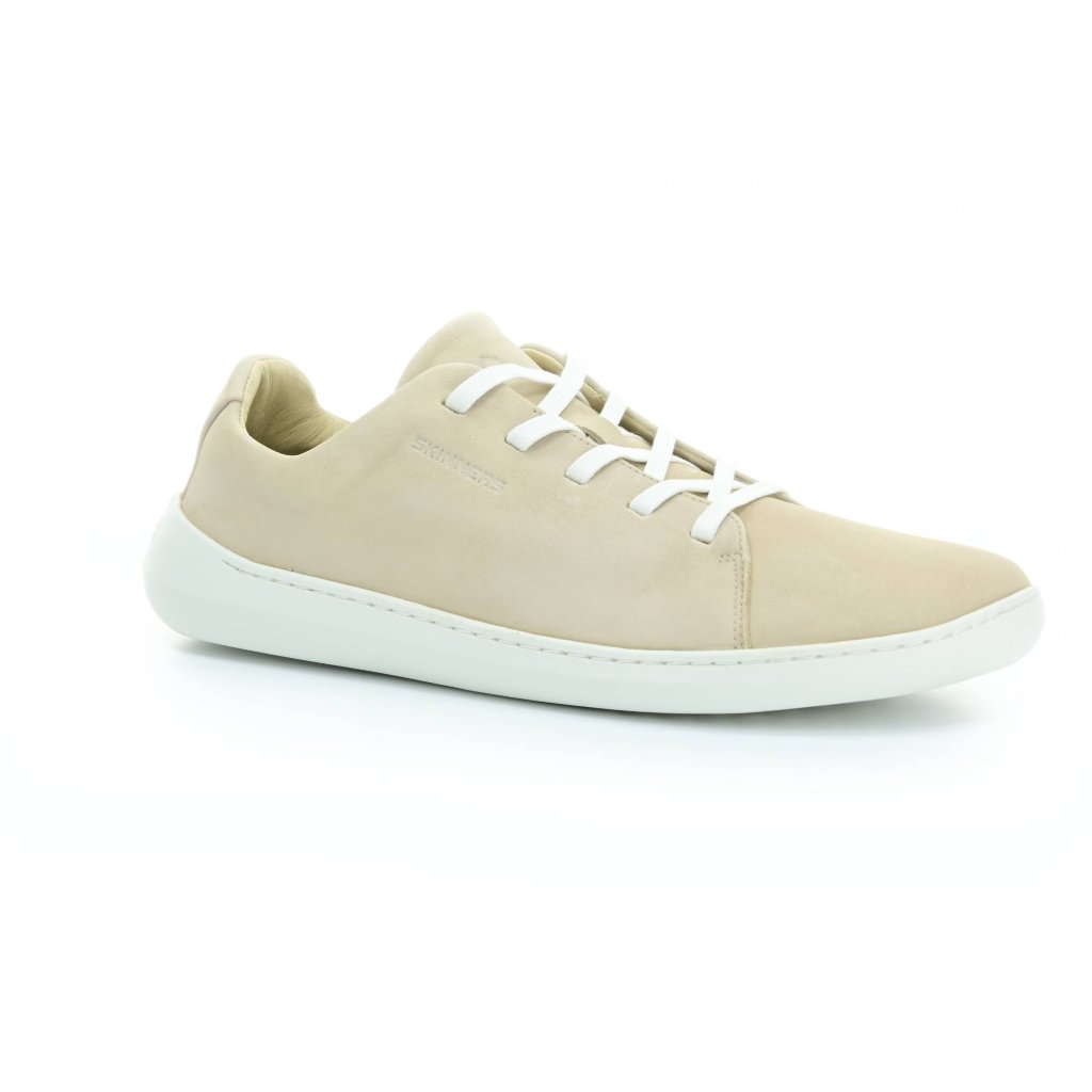 Skinners Walker II Leather Beige Barfußsneakers