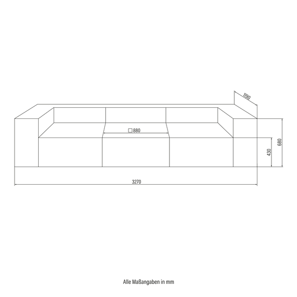 Modulares Sofa VERONA, S, beige