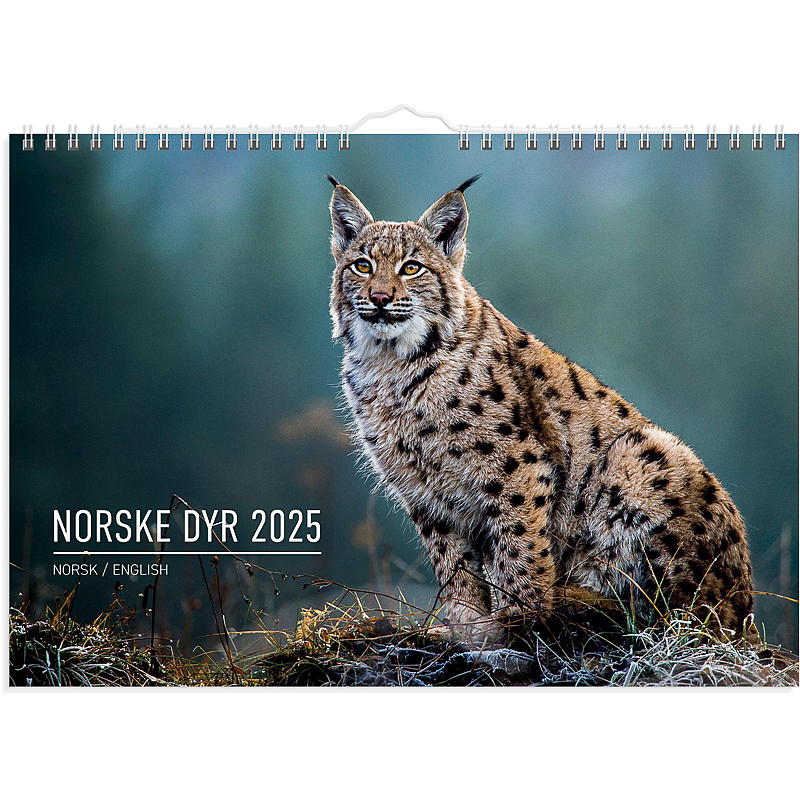 Veggkalender norske dyr 2025