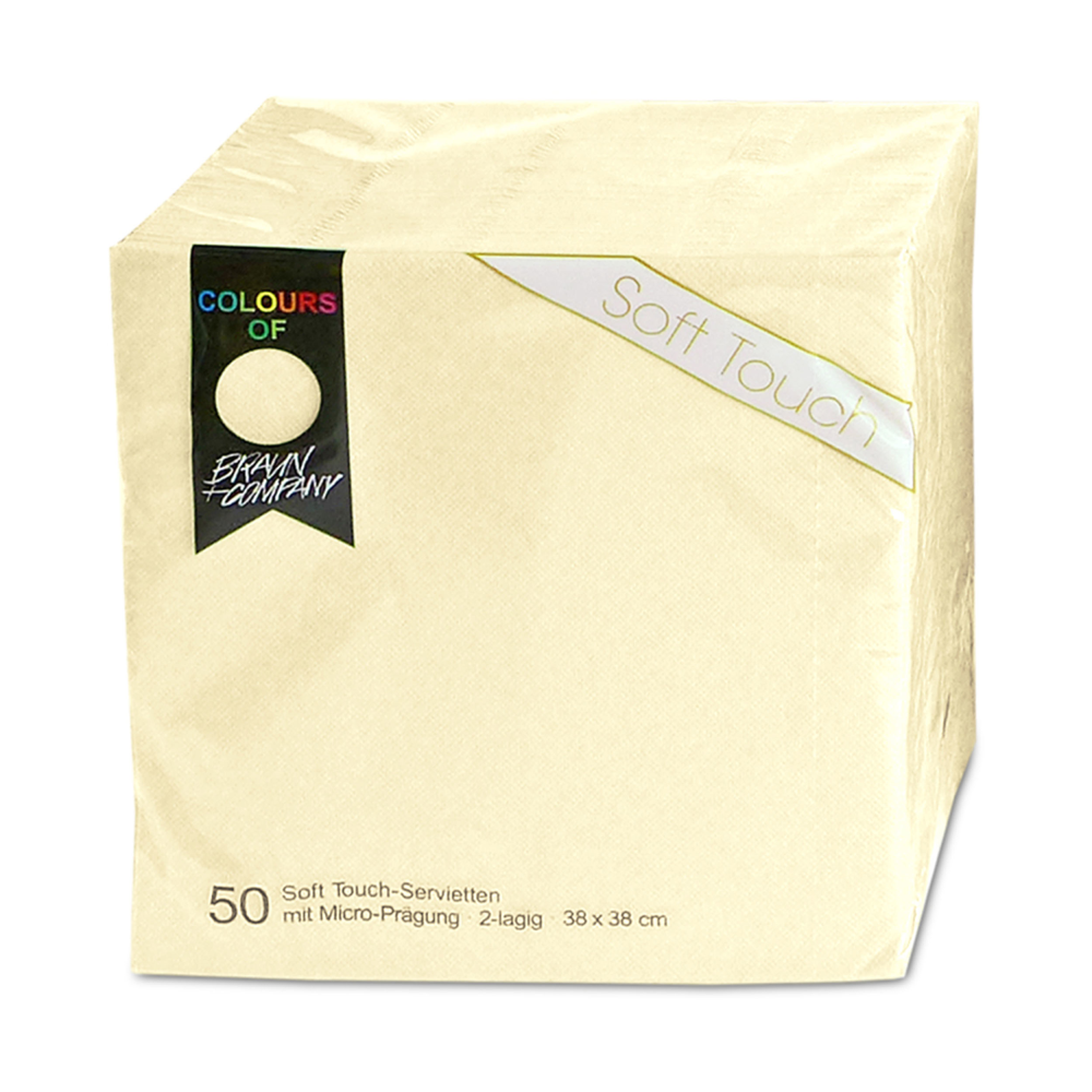 Servietten Colour Soft Touch creme