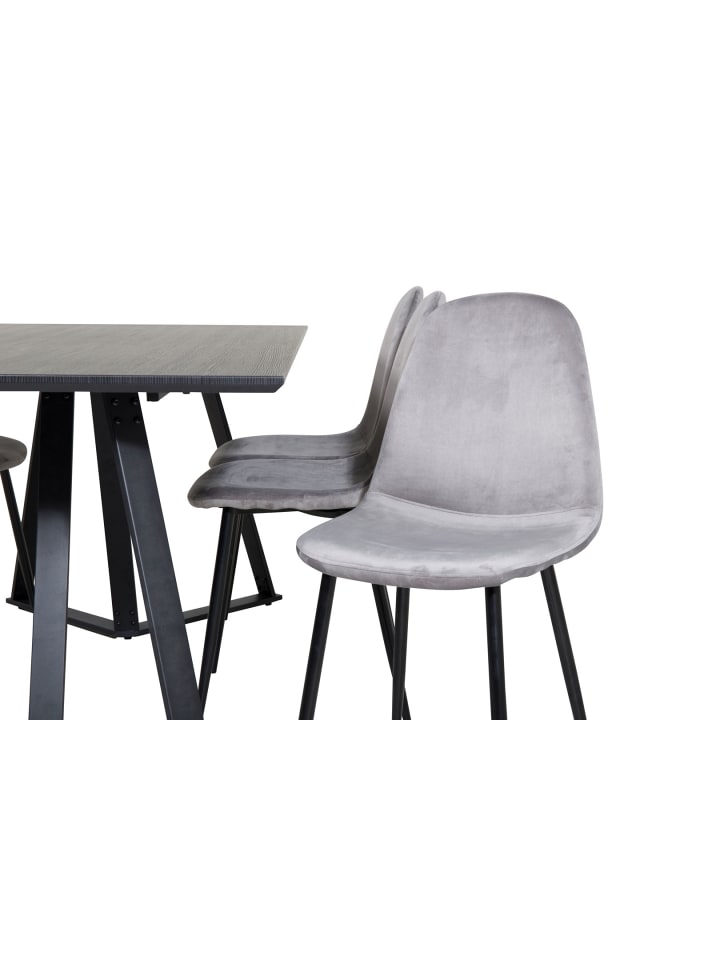 ebuy24 Essgruppe Marina 27 (7-teilig) Grau 90 x 180 cm günstig kaufen onesize