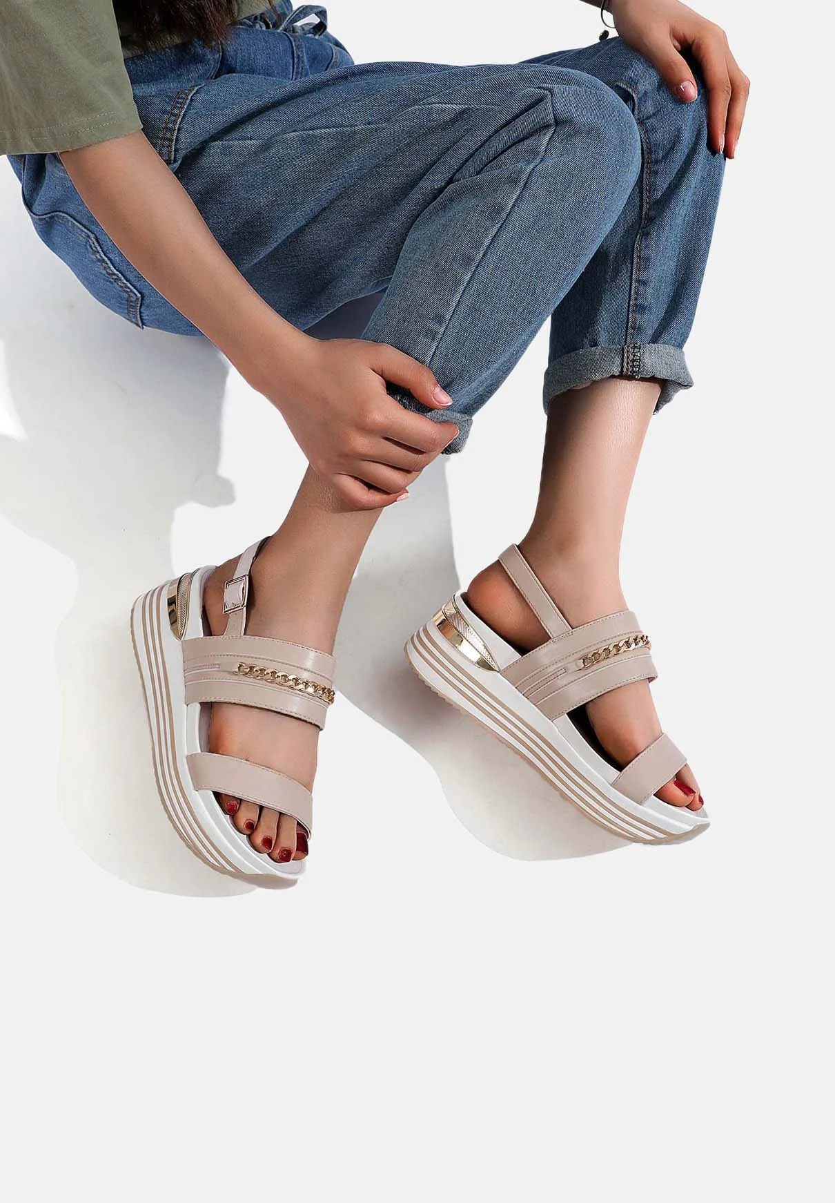 Sandalias de plataforma Queen Helena