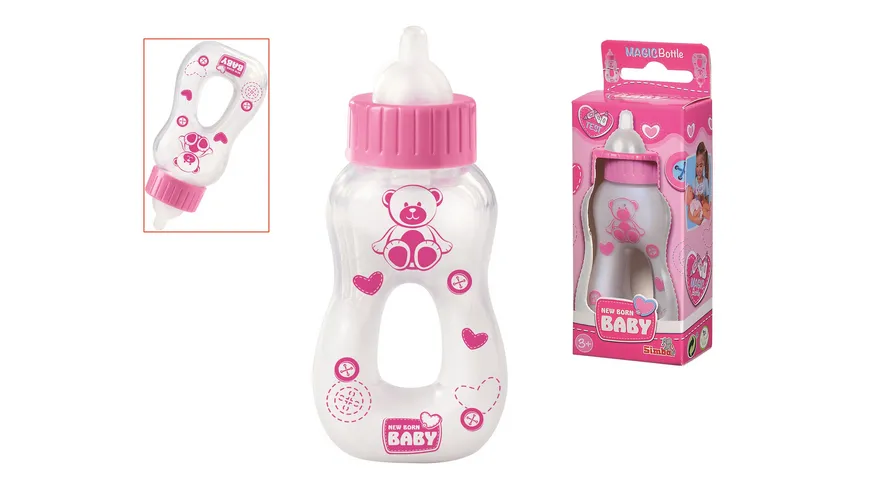 Simba - New Born Baby - Magisches Milchfläschchen, Milchflasche mit verschwindender Milch