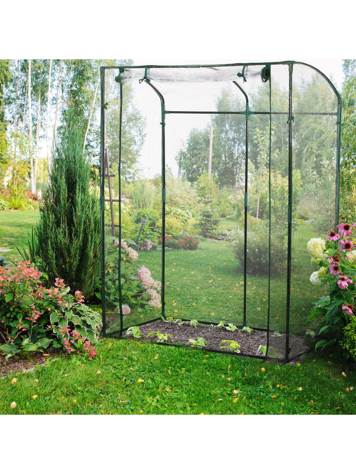 relaxdays Tomatengewächshaus in Transparent/ Grün - (B)130 x (H)170 x (T)75 cm günstig kaufen onesize
