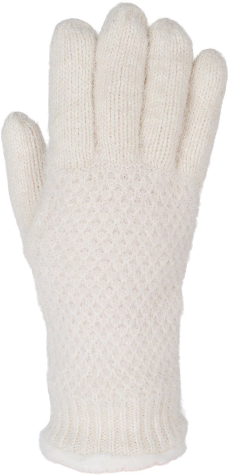 styleBREAKER Strickhandschuhe Strickhandschuhe mit Reiskornmuster und Fleece