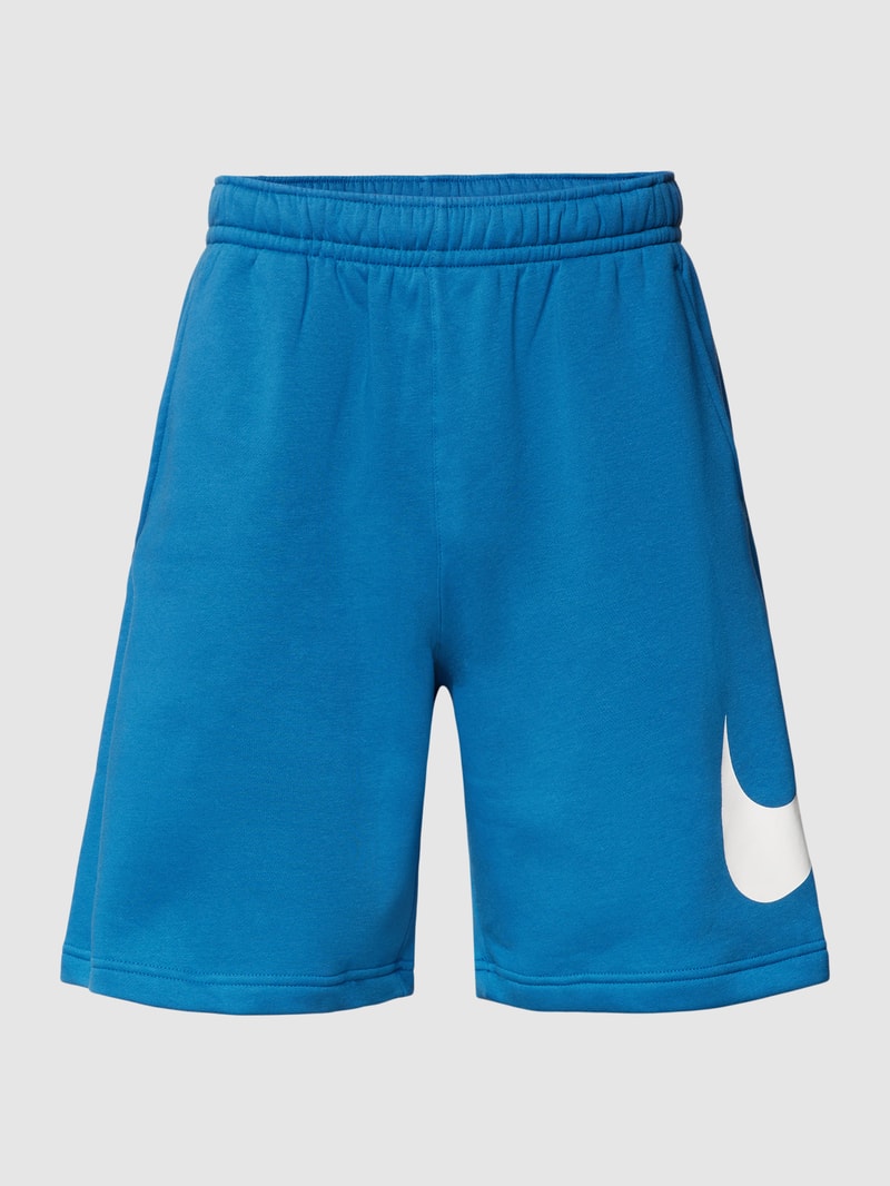 Sweatshorts mit Logo-Print Modell 'CLUB SHORT' in blau