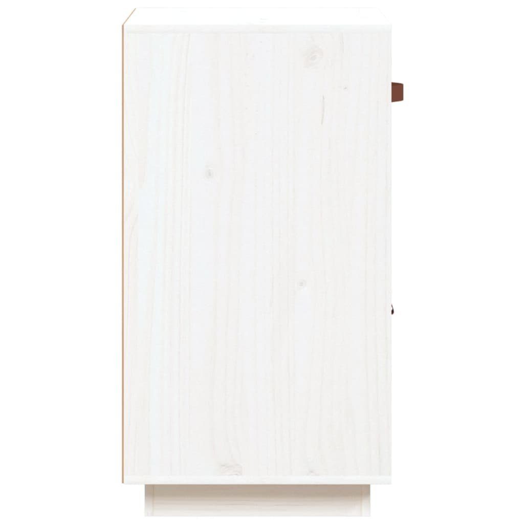 vidaXL Sideboard Sideboard Weiß 34x40x75 cm Massivholz Kiefer (1 St)