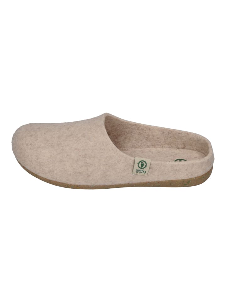 natural world Hausschuhe 8999  in natur günstig kaufen