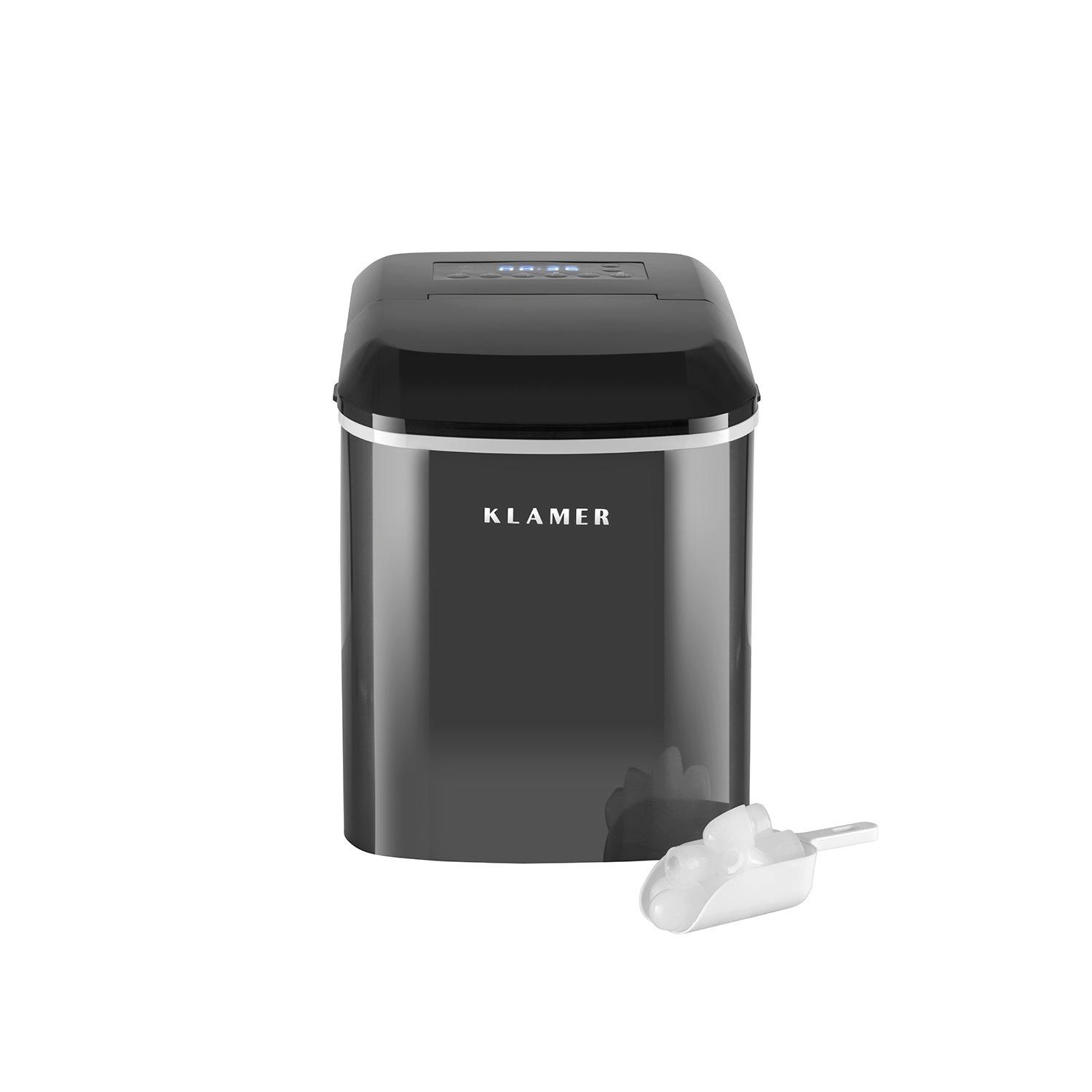 KLAMER Eiswürfelmaschine KLAMER Eiswürfelmaschine, 10 Eiswürfel in 7-9 Minuten, 15 kg Eiswürfe…