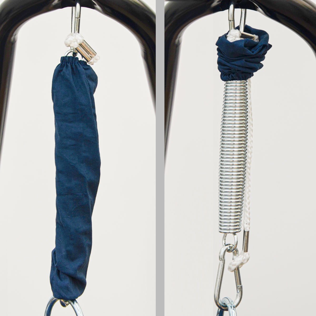 AMANKA Babywippe Baby Federwiege mit 100cm Kette Schwerlast Decke, Hängematte mit Feder+Matratze