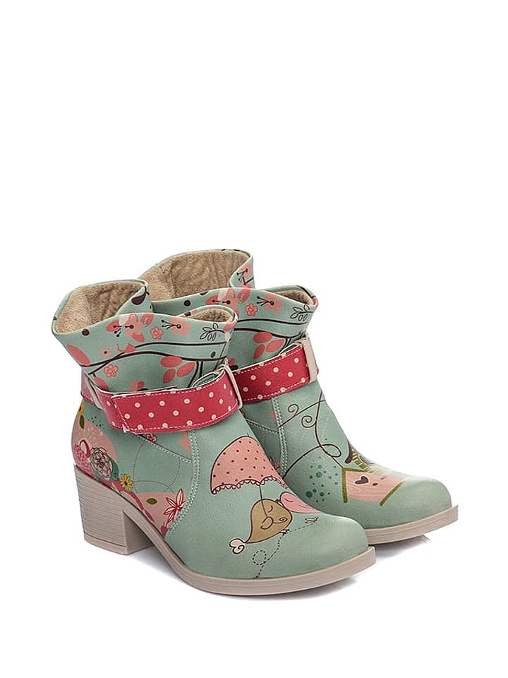 Streetfly Stiefeletten in Mint/ Pink/ Bunt günstig kaufen 38
