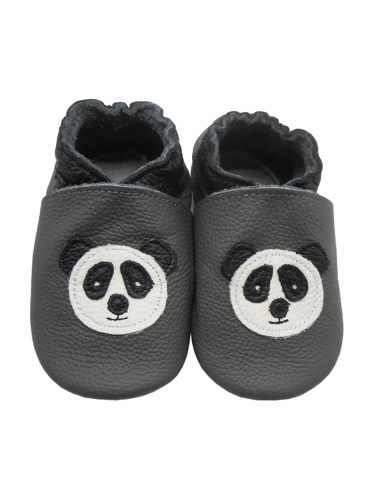 Yalion Leder-Krabbelschuhe 