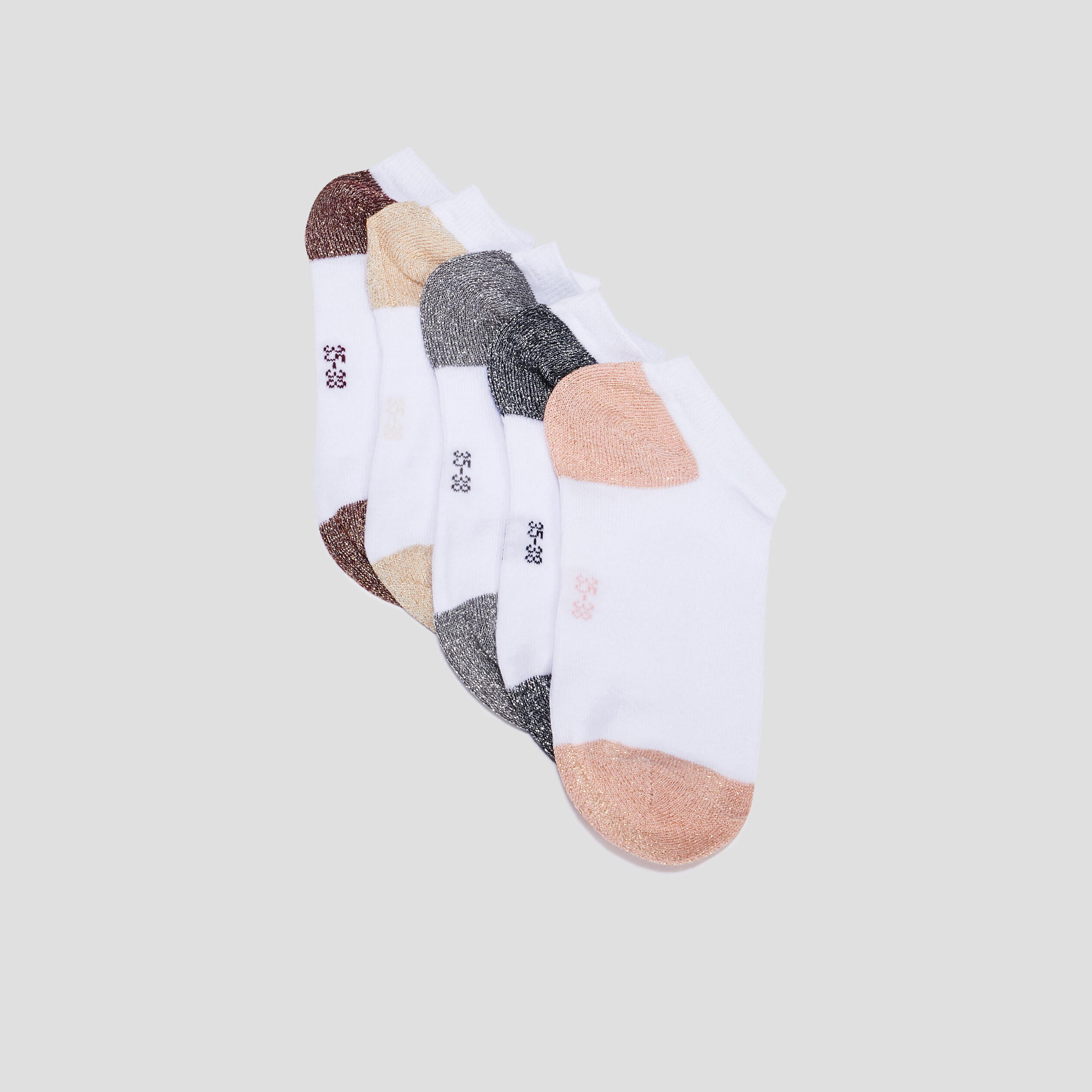 Lot 5 paires chaussettes blanc femme | La Halle