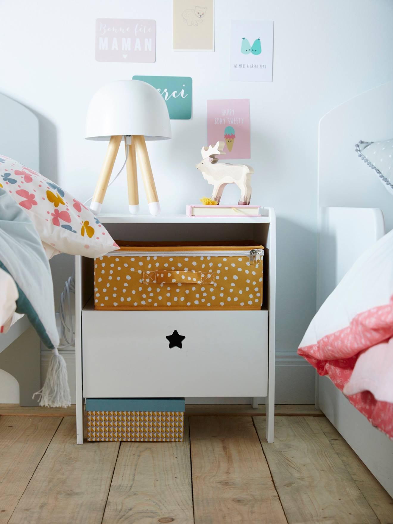 Vertbaudet Kinder Nachttisch SIRIUS - weiß