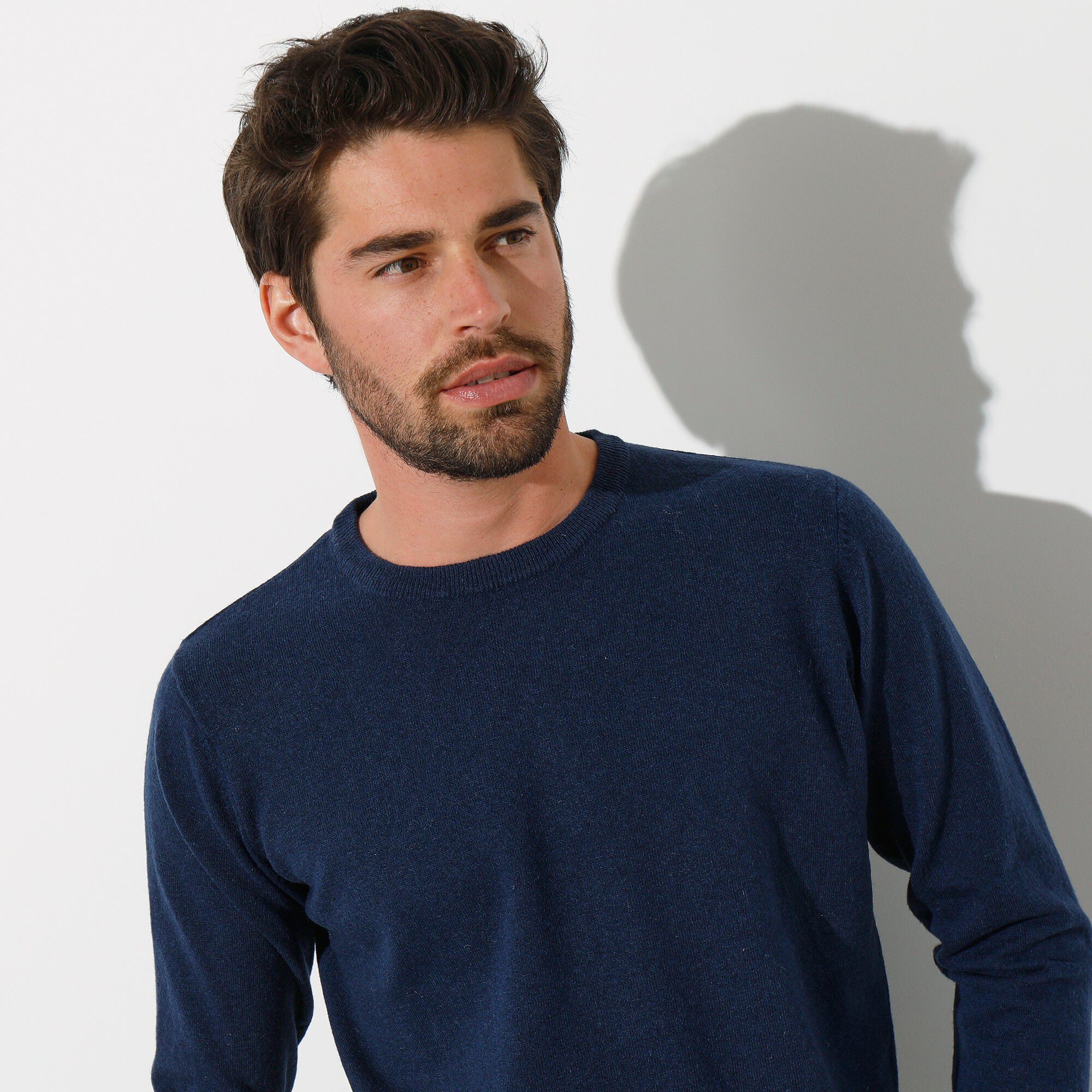 Pull col rond 80% laine