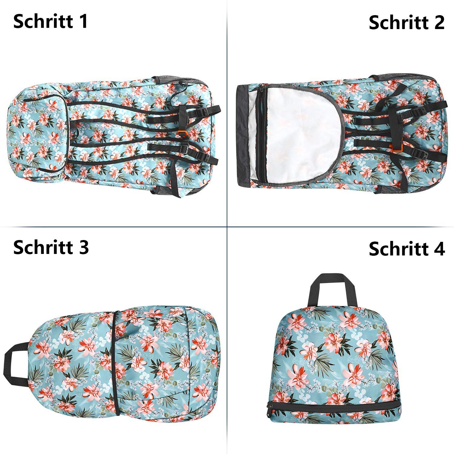 G4Free Wanderrucksack, Unisex Ultraleicht Faltbarer Wanderrucksack 35 L