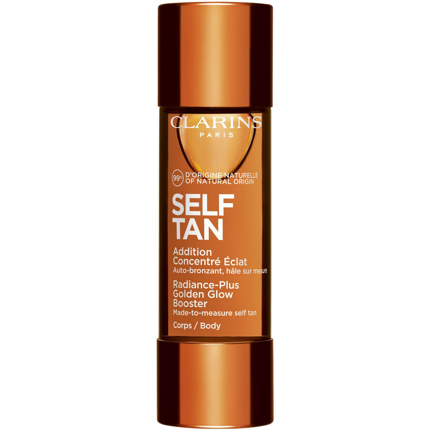 Clarins Self Tan Addition Concentré Eclat Auto-Bronzant Corps, Hâle sur mesure