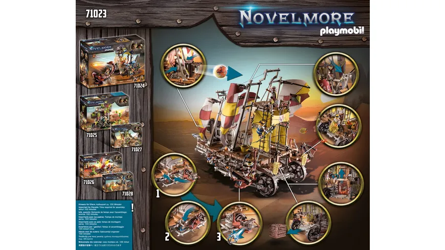 PLAYMOBIL 71023 - Novelmore - Sal'ahari Sands - Sandsturmbrecher