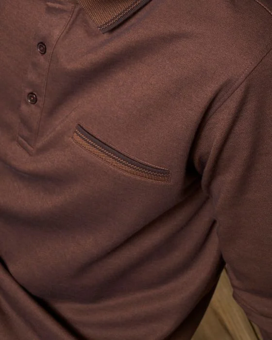 Polo manches longues jersey