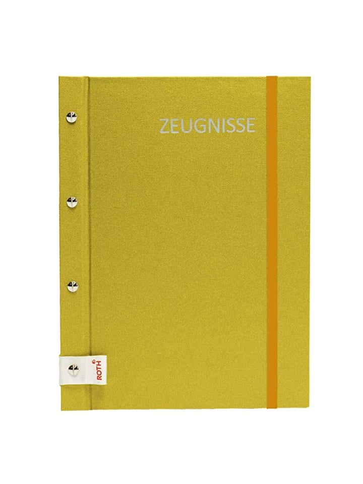 ROTH Zeugnismappe Metallium mit Buchschrauben - Gold in Gelb günstig kaufen onesize