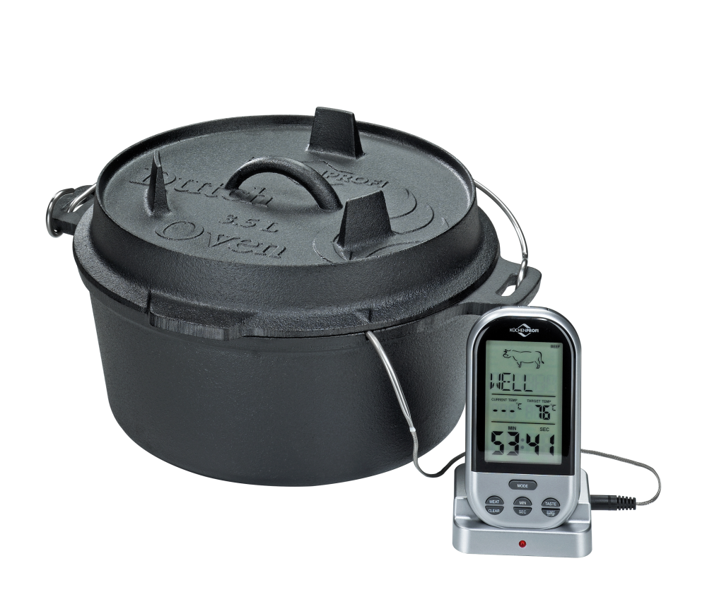 Dutch Oven 3,5l Bbq schwarz