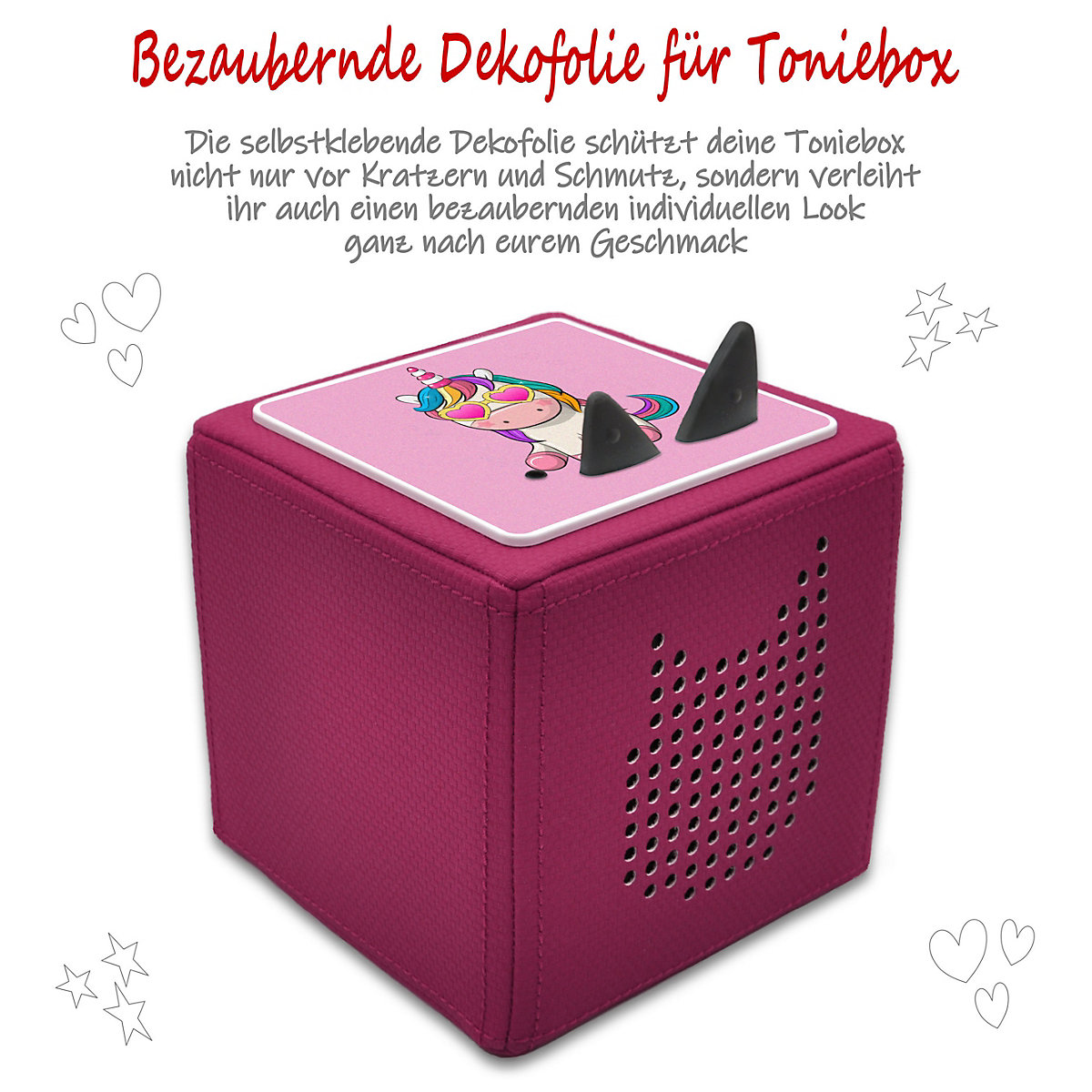 Schutzfolie für Toniebox, Dekofolie für Toniebox, Toniebox Aufkleber