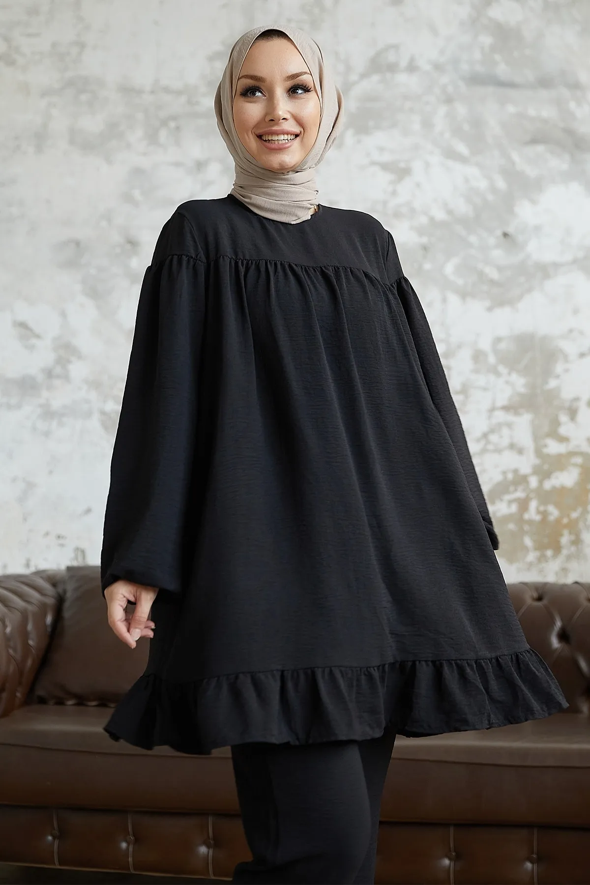 InStyle  Lively Rock-Rüschen-Doppelset – Schwarz
