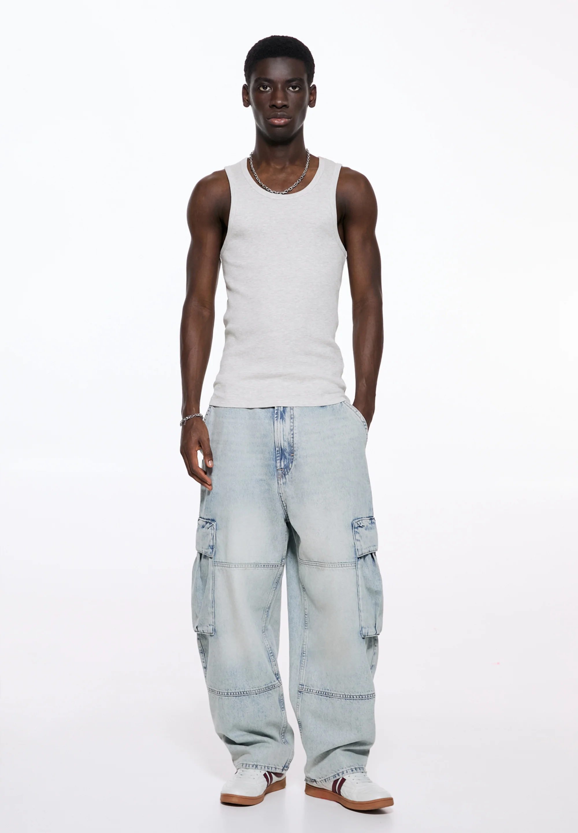 PULL&BEAR BAGGY - Vaqueros pitillo