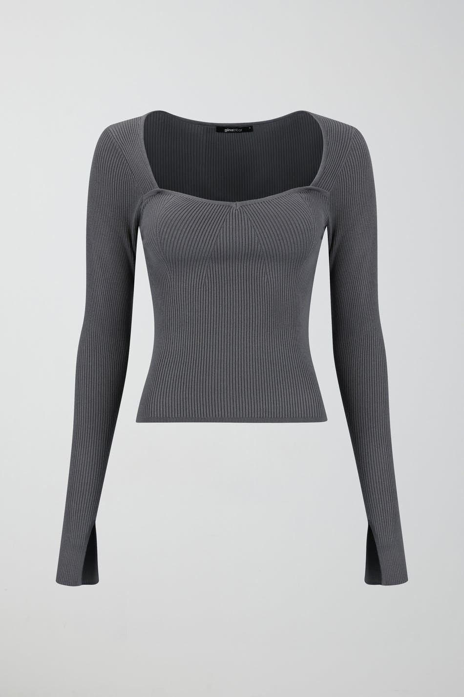 Rib knitted top