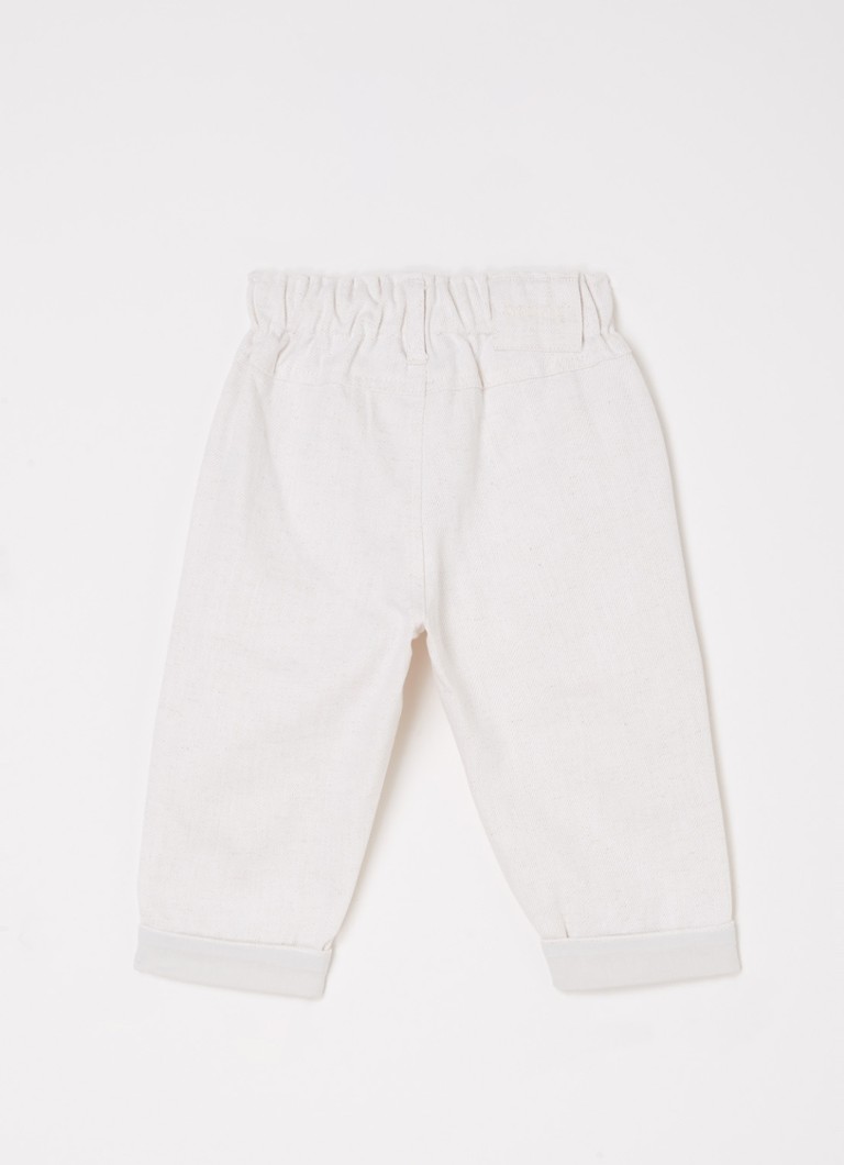 Donsje Amsterdam Josefine Pantaloni conici din amestec de in