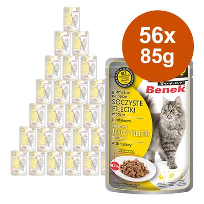 Sparpaket Super Benek Filets in Soße 56 x 85 g