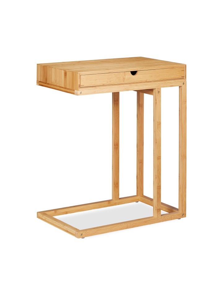 relaxdays Beistelltisch in Natur - (B)55 x (H)68 x (T)35 cm günstig kaufen onesize