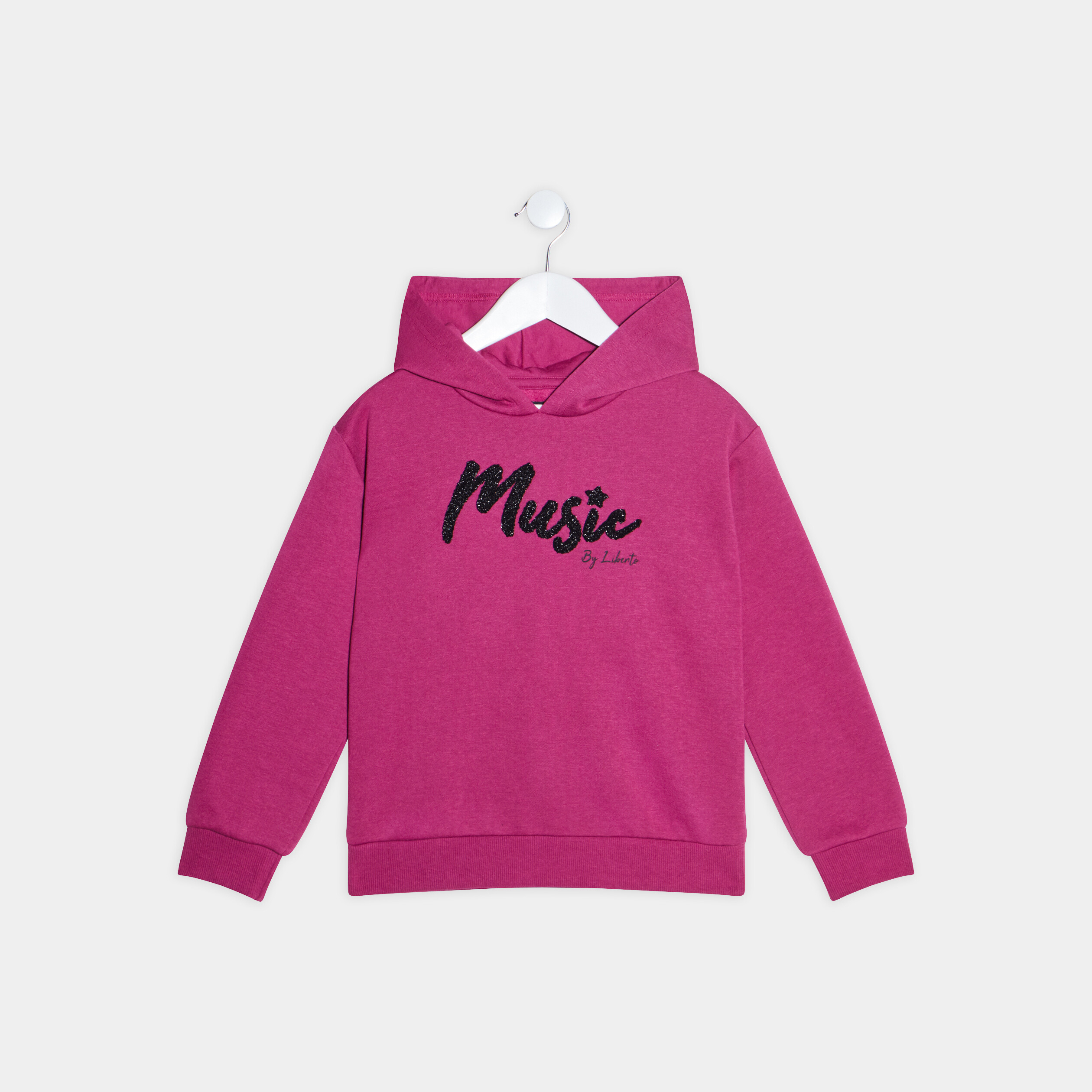 Sweat à capuche hoodie Liberto violet foncé fille | La Halle
