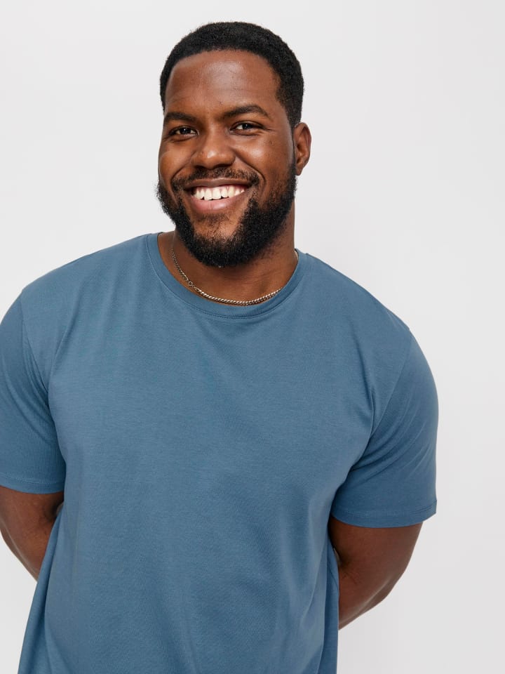 JACK & JONES PLUS T-shirt in Oceanview günstig kaufen