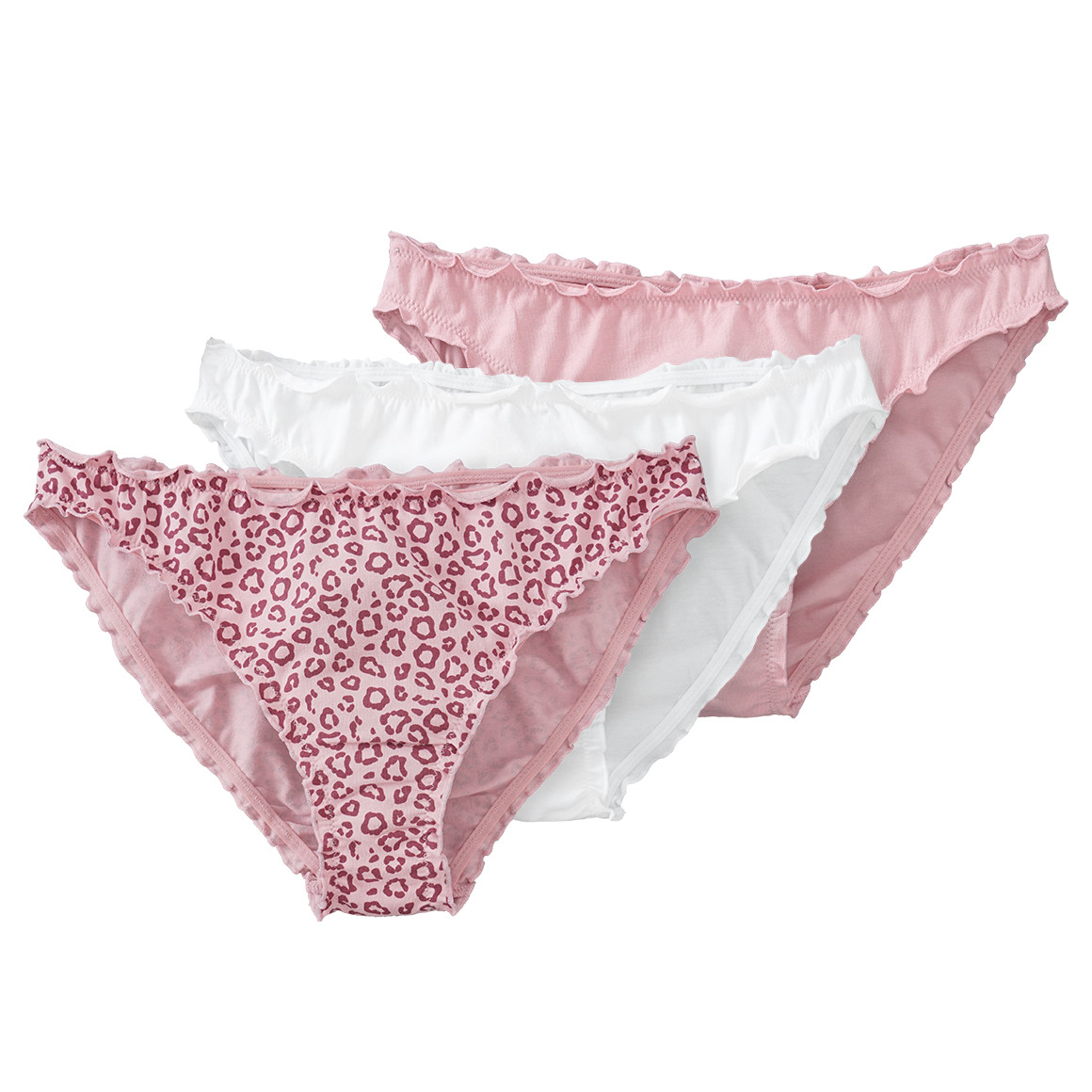 3 Damen Slips in verschiedenen Dessins