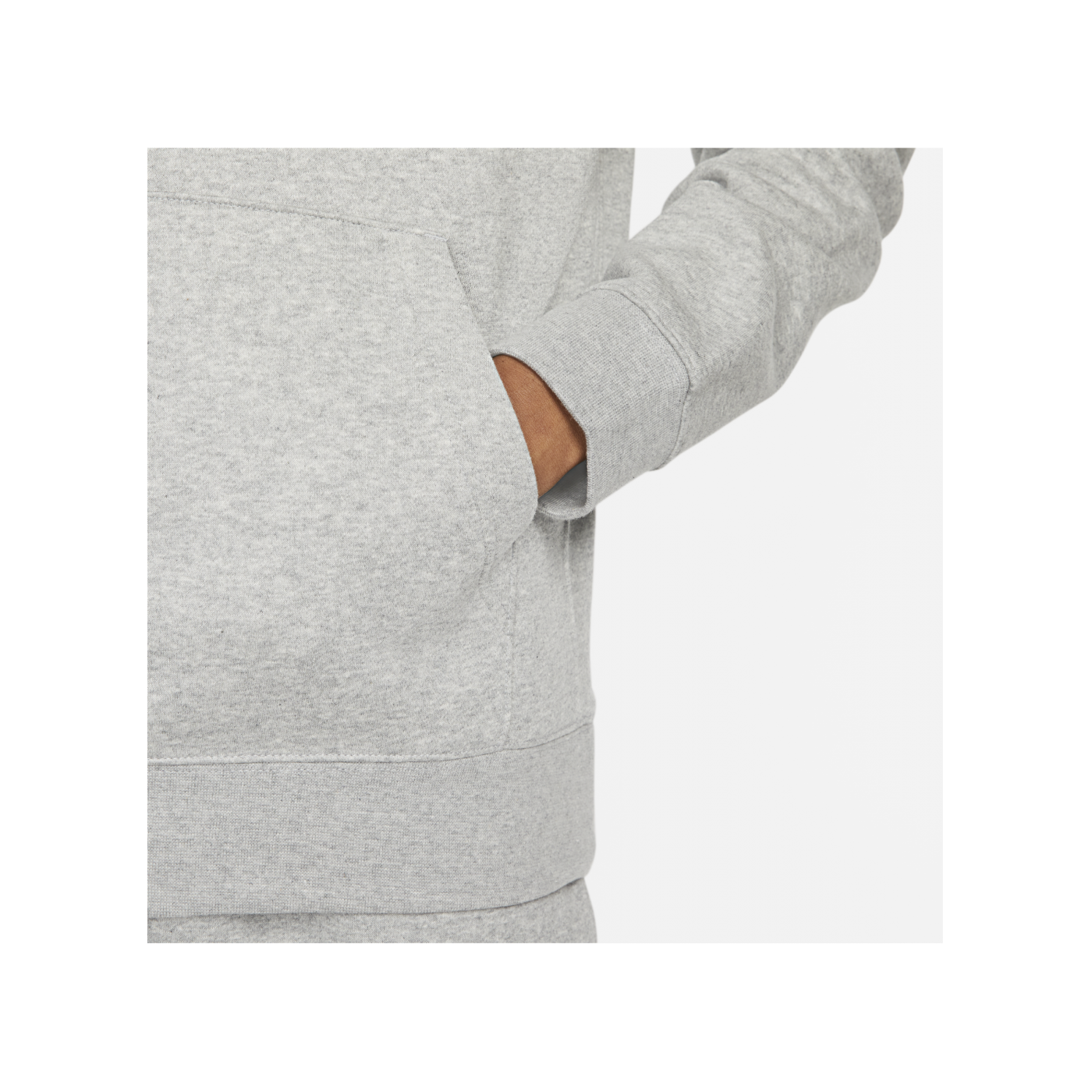 Nike Club Fleece Brushed Back Hoody Grau F063