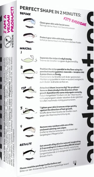 Andmetics Brow Wax Strips Enthaarungsstreifen