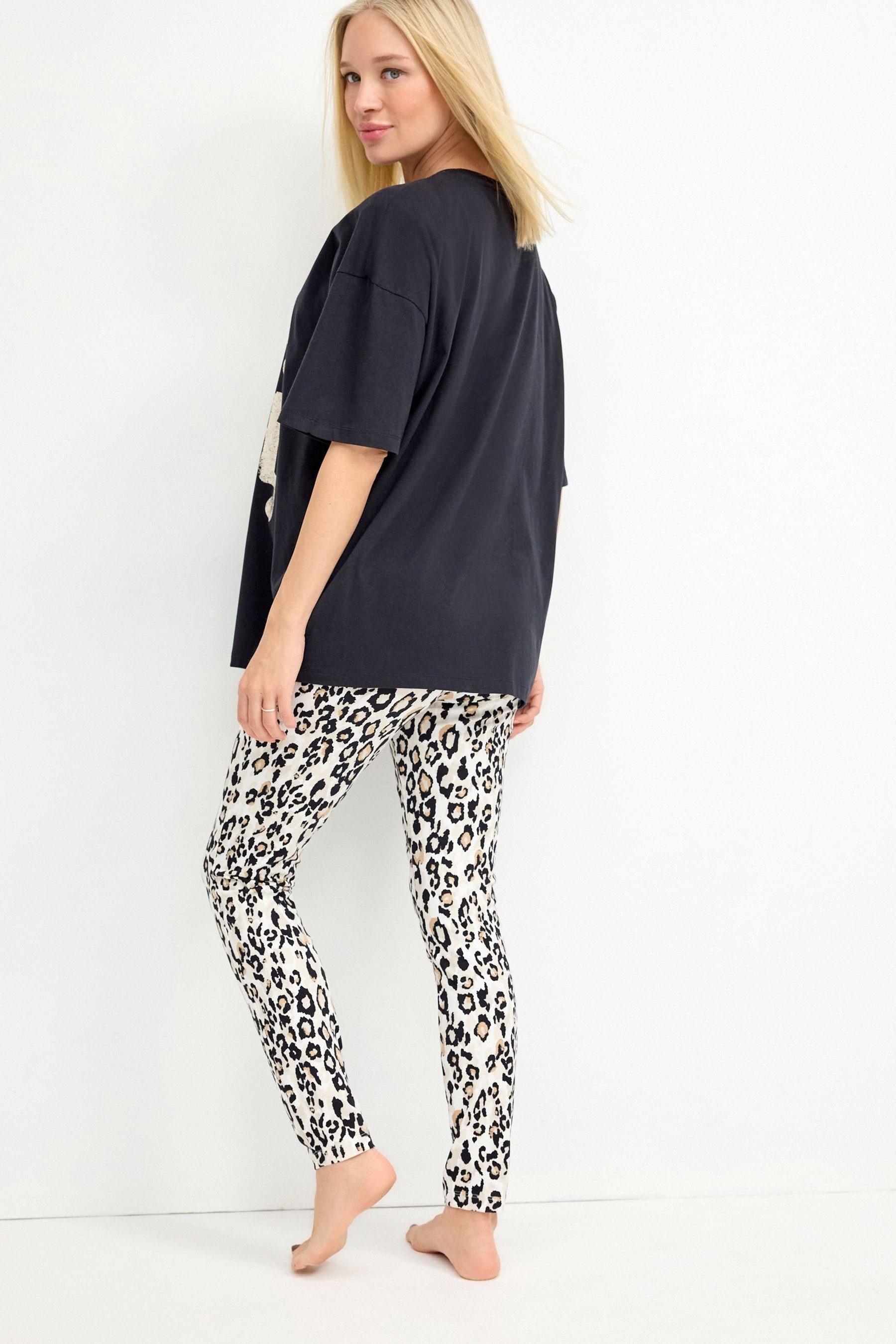 Next Umstandspyjama Pyjama mit T- Shirt and Leggings Umstandsmode (2 tlg)